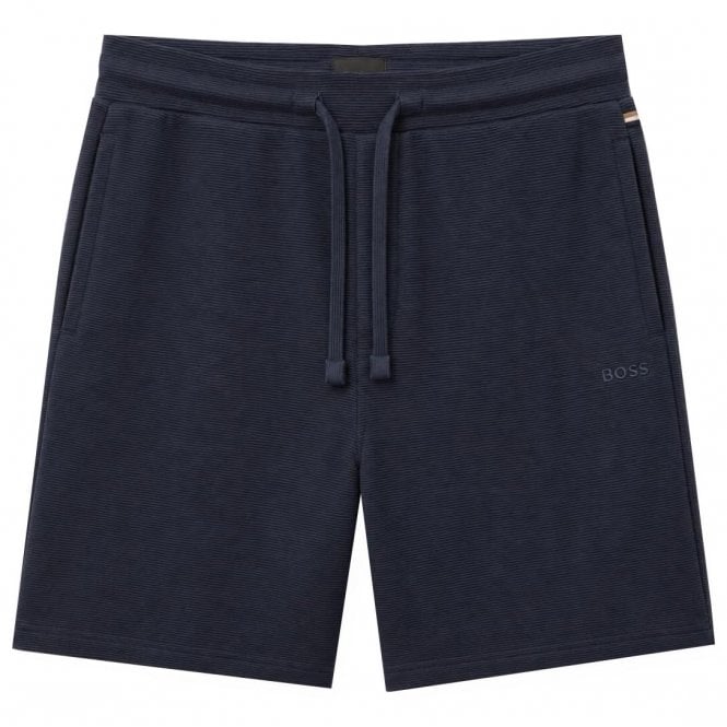 Hugo Boss Leisure Wear Hugo Boss Men's Navy Rib Shorts