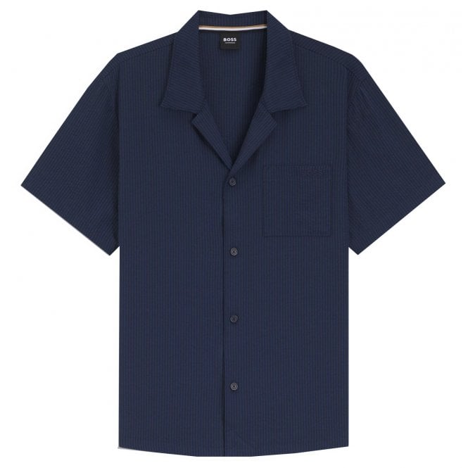 Hugo Boss Leisure Wear Hugo Boss Men's Relaxed Fit Navy Shirt