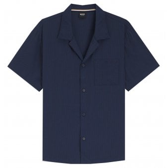 Hugo Boss Men's Relaxed Fit Navy Shirt