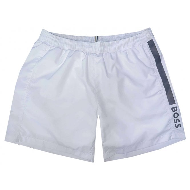 Hugo Boss Leisure Wear Hugo Boss Men's White Dolphin Swim Shorts