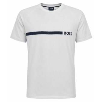 Hugo Boss Men's White Slim Fit T-shirt