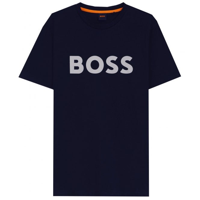 Hugo Boss Leisure Wear Hugo Boss Navy Relaxed Fit T-shirt.