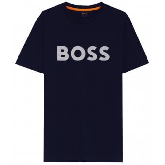 Hugo Boss Navy Relaxed Fit T-shirt.