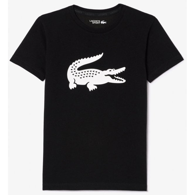 Lacoste Boys Lacoste Boy's Black Crew Neck T-shirt 