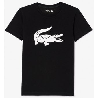 Lacoste Boy's Black Crew Neck T-shirt 