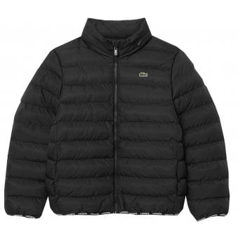 Lacoste Boy's Black Puffer Jacket