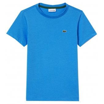 Lacoste Boy's Blue Crew Neck T-shirt 