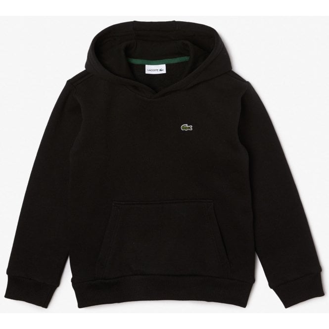 Lacoste Boys Lacoste Boy's Hooded Black Sweatshirt