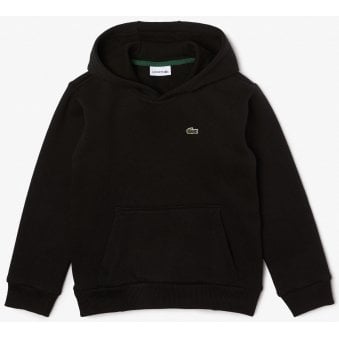 Lacoste Boy's Hooded Black Sweatshirt