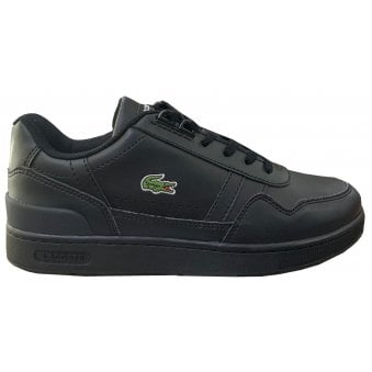 Lacoste Junior Boy's Black T-Clip Trainers