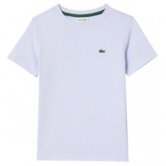 Lacoste Boy's Light Blue Crew Neck T-shirt 