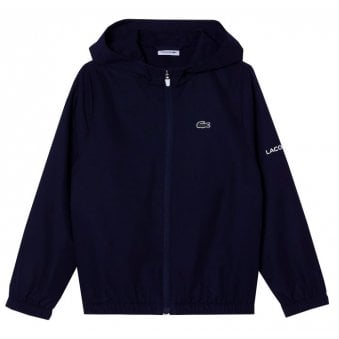 Lacoste Boy's Navy Blue Zip Up Hooded Tracksuit Jacket
