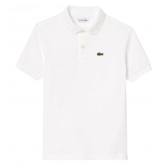 Lacoste Boy's White Polo Shirt