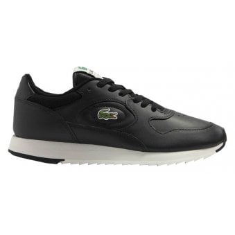 Lacoste Men's Black Linetrack Trainers
