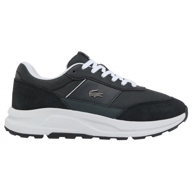 Lacoste Men's Footwear Lacoste Men's Dark Grey/ Black Run Set CGR Trainers
