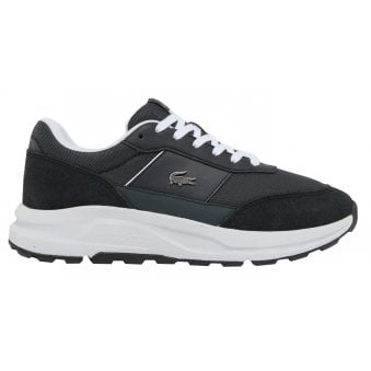Lacoste Men's Dark Grey/ Black Run Set CGR Trainers