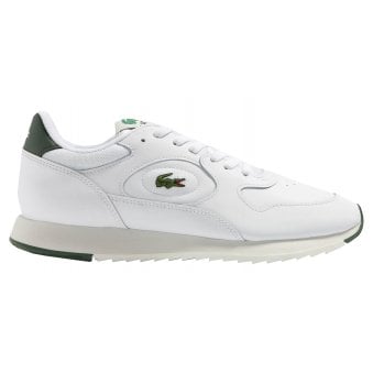 Lacoste Men's White Linetrack Trainers