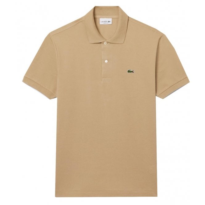Lacoste Menswear Lacoste Men's Beige Classic Short Sleeved Polo Shirt