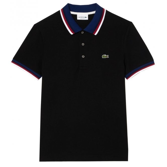 Lacoste Menswear Lacoste Men's Black Short Sleeved Polo Shirt