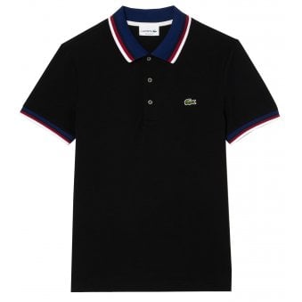 Lacoste Men's Black Short Sleeved Polo Shirt