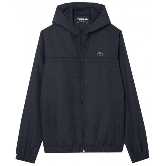 Lacoste Menswear Lacoste Men's Grey Lacoste Zipped Hooded Tracksuit Jacket