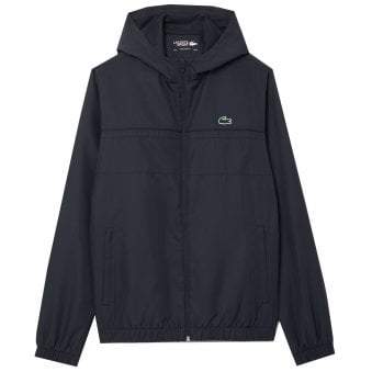 Lacoste Men's Grey Lacoste Zipped Hooded Tracksuit Jacket