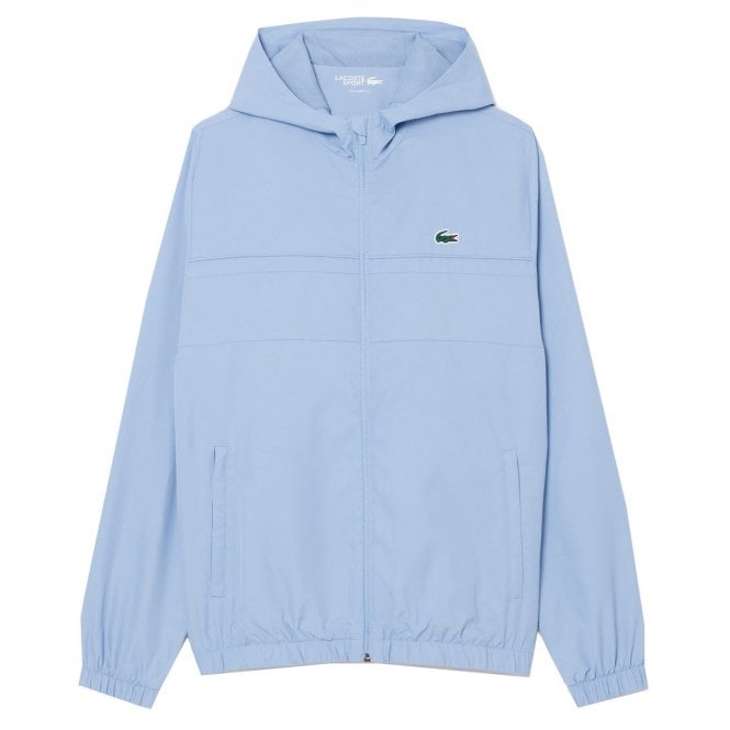 Lacoste Menswear Lacoste Men's Light Blue Lacoste Zipped Hooded tracksuit Jacket