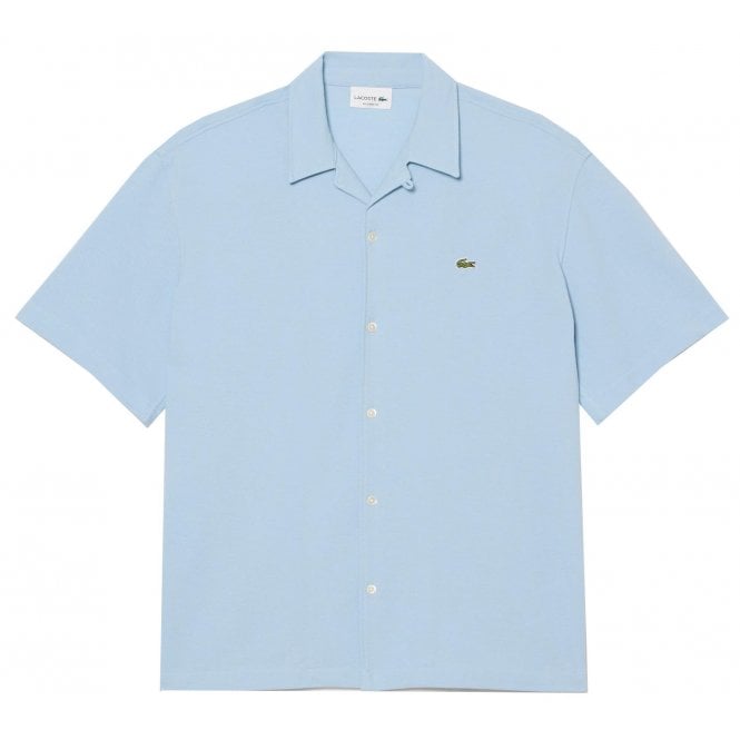 Lacoste Menswear Lacoste Men's Light Blue Short Sleeved Shirt