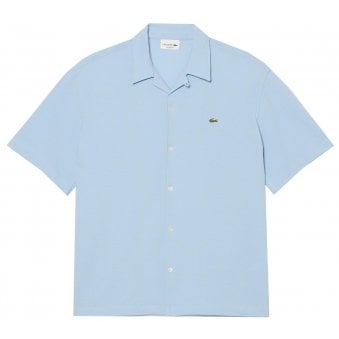 Lacoste Men's Light Blue Short Sleeved Shirt