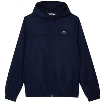 Lacoste Men's Navy Blue Lacoste Zipped Hooded tracksuit Jacket