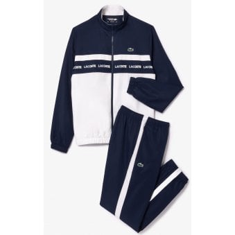 Lacoste Men's Navy, White Tracksuit