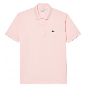 Lacoste Men's Pink Classic Short Sleeved Polo Shirt