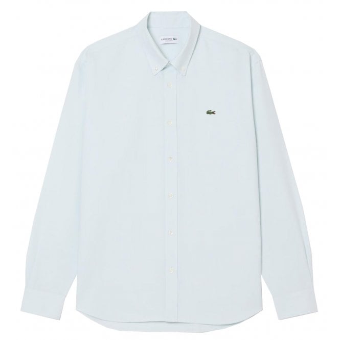 Lacoste Menswear Lacoste Men's Sky Blue Regular Fit Oxford Shirt