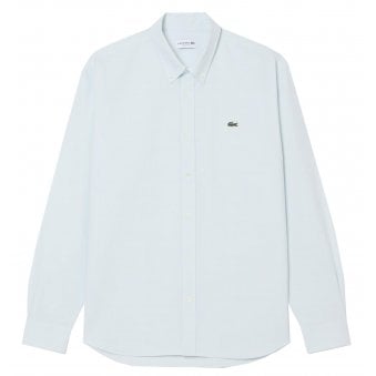 Lacoste Men's Sky Blue Regular Fit Oxford Shirt
