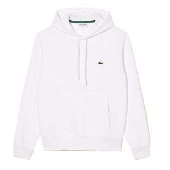 Lacoste Men's White Hooded Sweatshirt