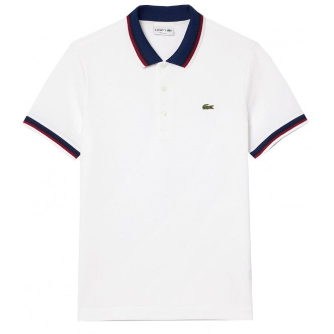Lacoste Menswear Lacoste Men's White Short Sleeved Polo Shirt