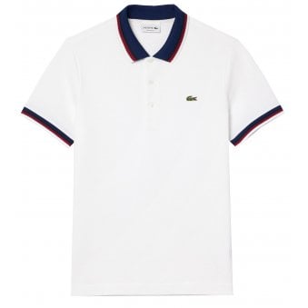 Lacoste Men's White Short Sleeved Polo Shirt