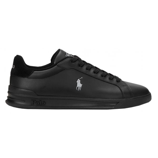 Ralph Lauren Footwear Ralph Lauren Men's Black Heritage Court Leather Trainer