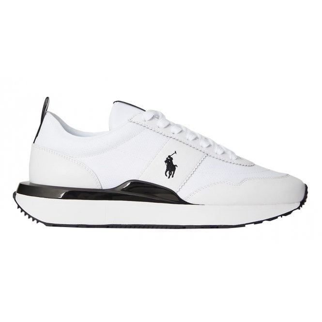 Ralph Lauren Footwear Ralph Lauren Men's White/ Black Leather Train 89 Oxford Trainer