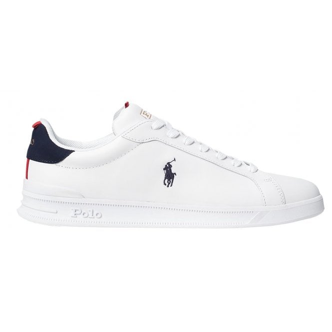 Ralph Lauren Footwear Ralph Lauren Men's White Heritage Court Leather Trainer