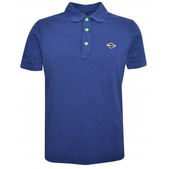 Replay Men's Regular Fit Blue Polo Shirt.