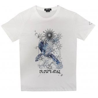 Replay Men's White Organic Cotton T-shirt.